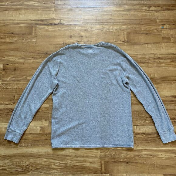 POLO RALPH LAUREN XL Mens Gray Sleepwear Thermal Waffle Knit LS Shirt Crewneck - Picture 10 of 13